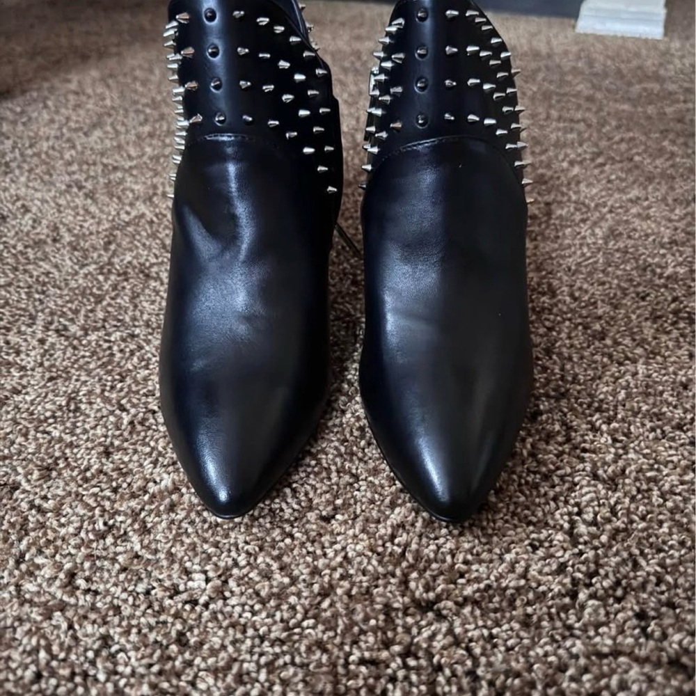 Sam Edelman Black Studded Ankle Boots